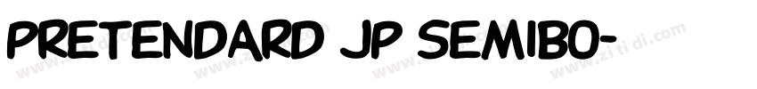 Pretendard JP SemiBo字体转换